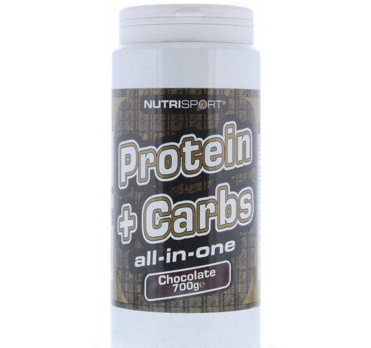 NutriSport Protein & Complex Carbs 700g - Chocolate product packaging