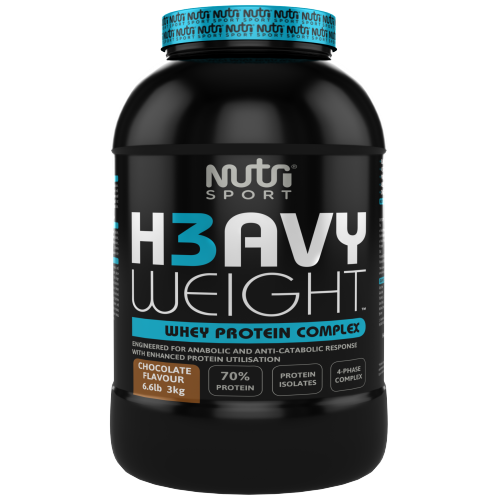 NutriSport H3avyweight Whey Protein Complex 3kg - Chocolate product packaging