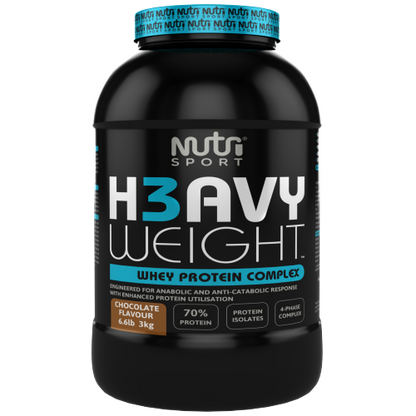 NutriSport H3avyweight Whey Protein Complex 3kg - Chocolate product packaging