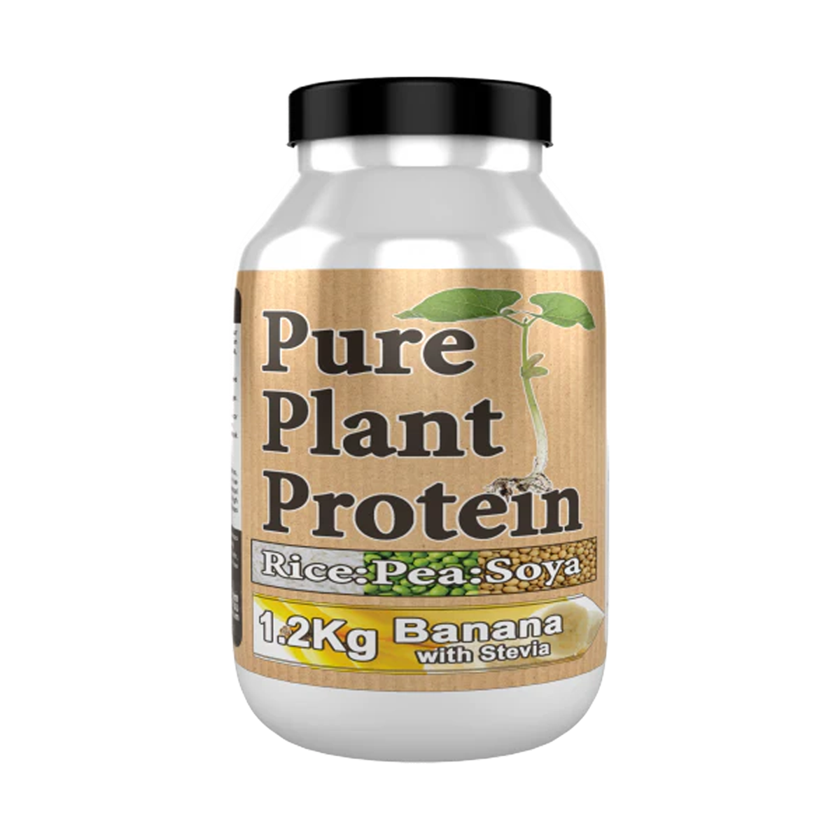 NutriVegan Nutri Vegan Pure Plant Protein 1.2Kg - Banana product packaging