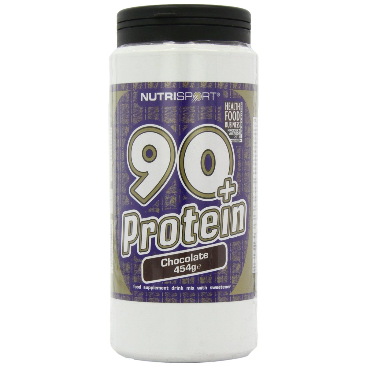 NutriSport 90+ Protein 454g - Chocolate product packaging