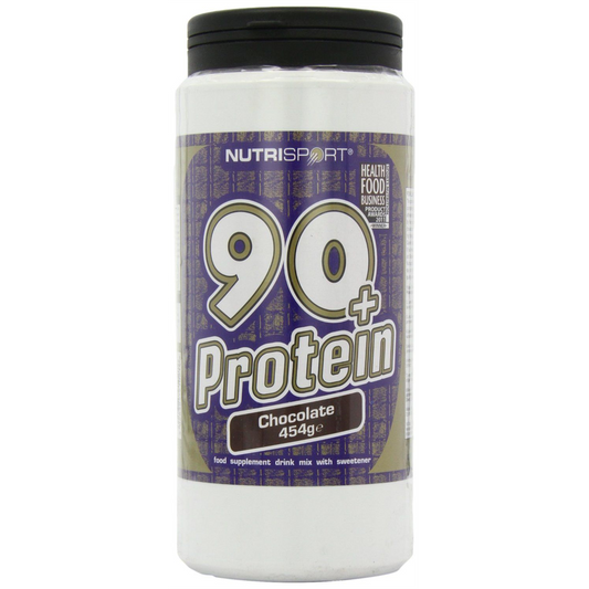 NutriSport 90+ Protein 454g - Chocolate product packaging