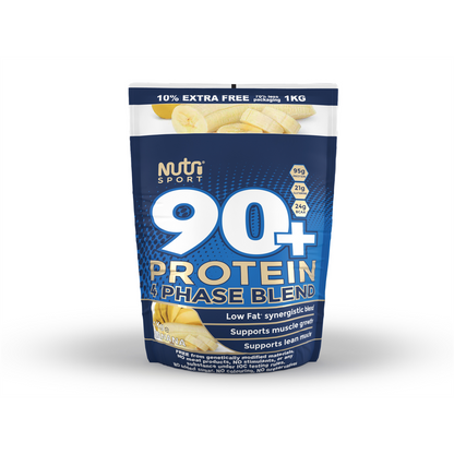 NutriSport 90+ Protein 4 Phase Blend 1Kg - Banana product packaging