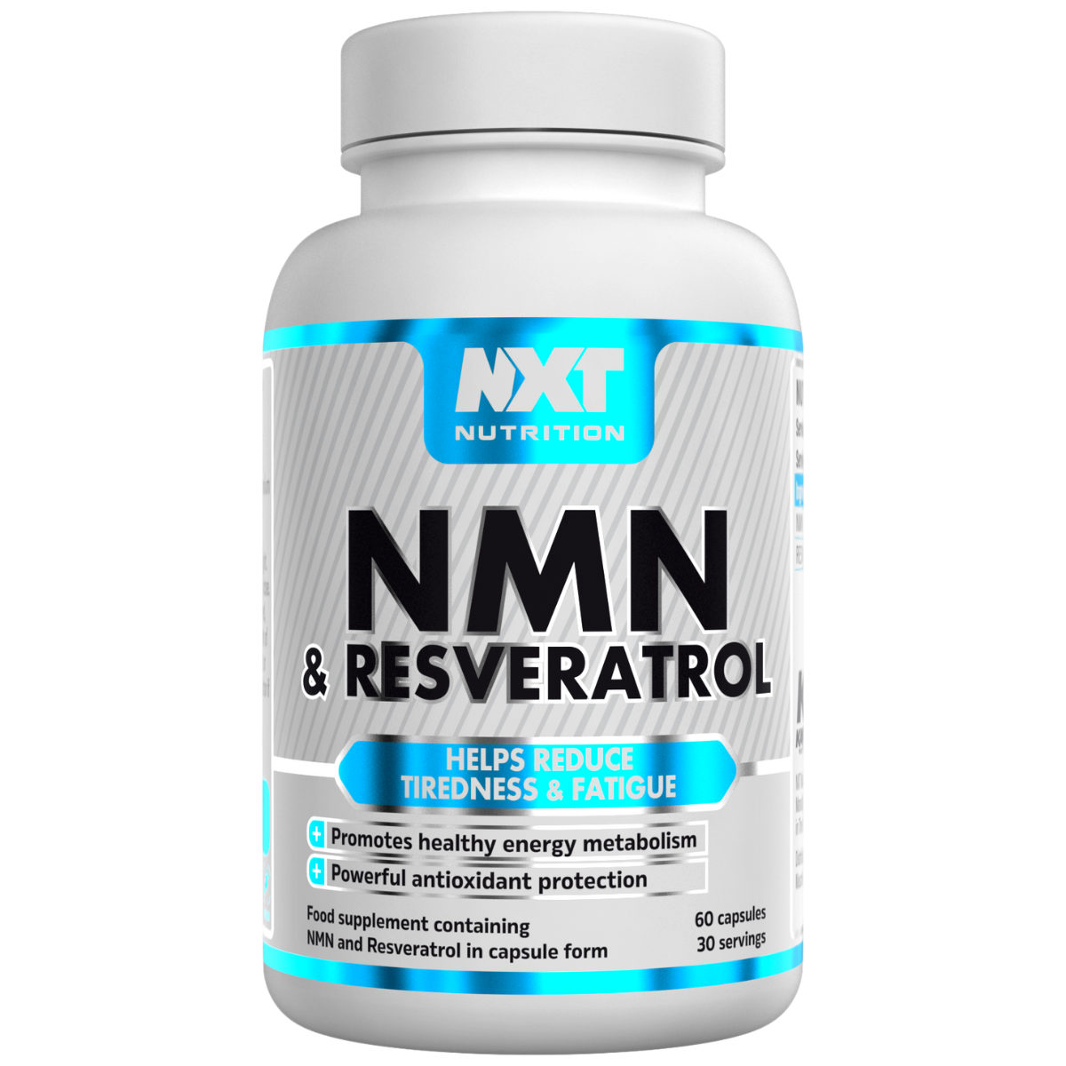 NXT Nutrition NMN & Resveratrol 60 Caps packshot