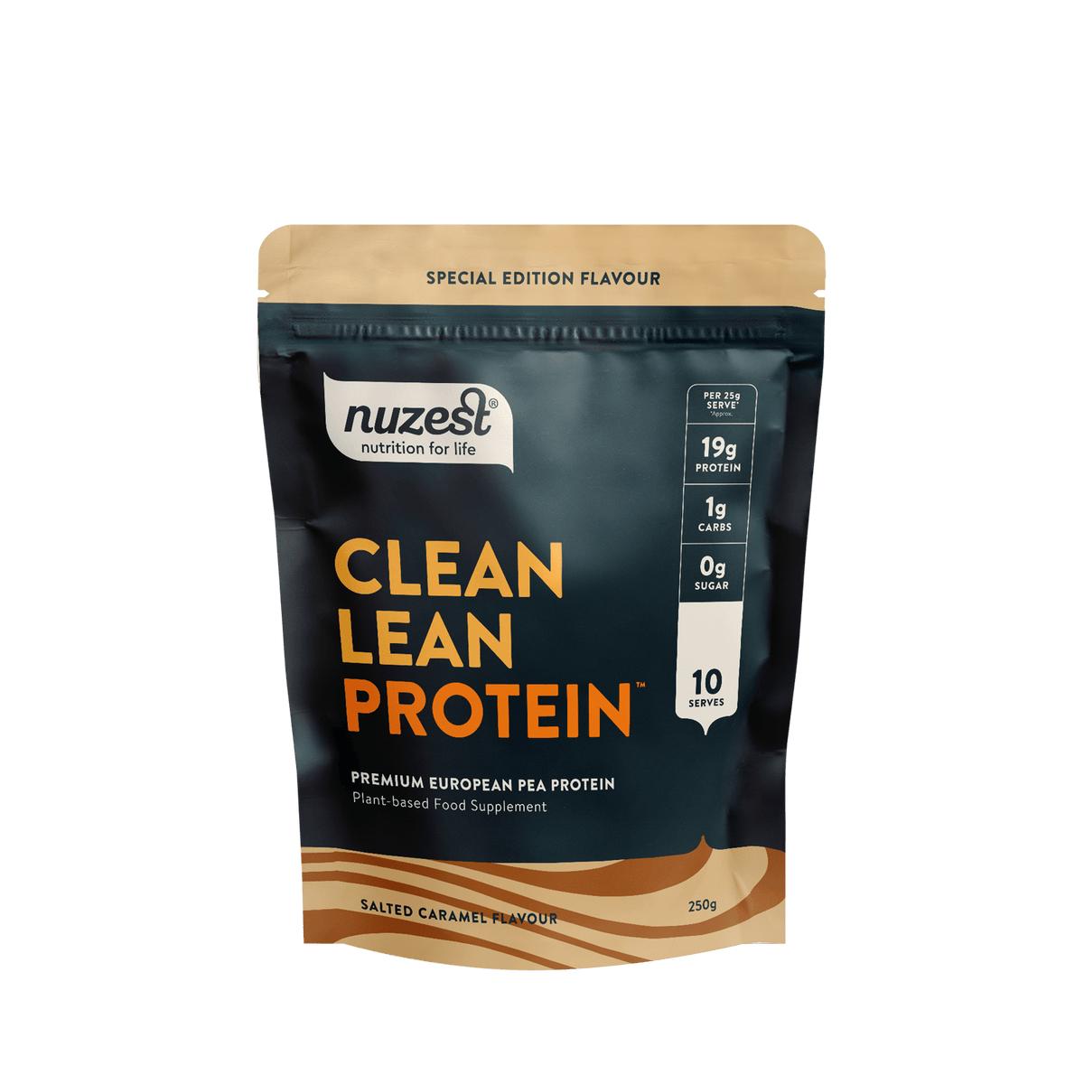 Nuzest Clean Lean Protein 250g Salted Caramel packshot