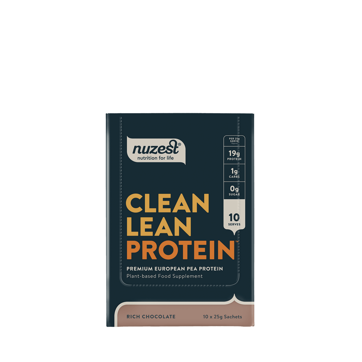 Nuzest Clean Lean Protein 10x25g Rich Chocolate packshot