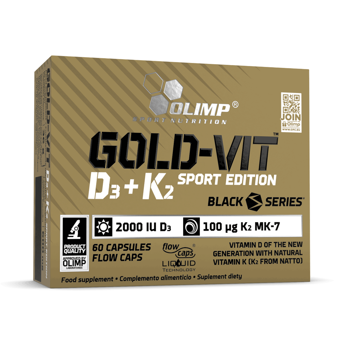 Olimp Sport Nutrition Gold Vit D3+K2 60 Caps — OLM020