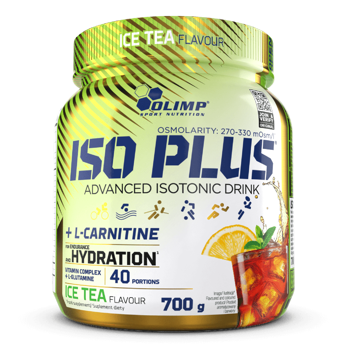 Olimp Sport Nutrition Iso Plus 700g — Ice Tea — product front