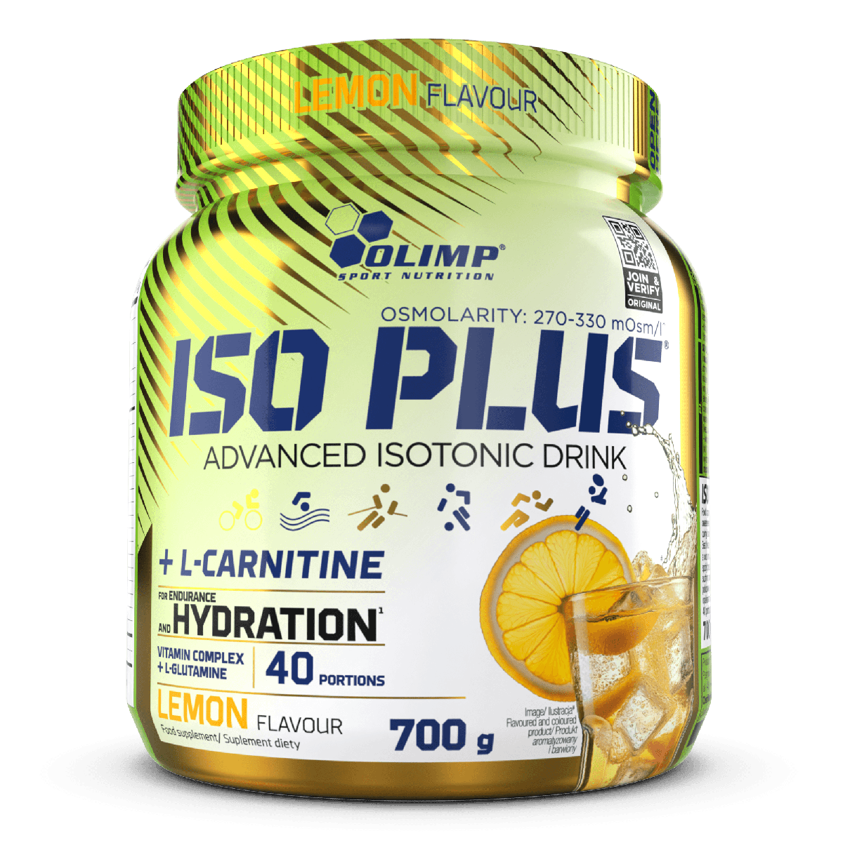 Olimp Sport Nutrition Iso Plus 700g — Lemon — product front
