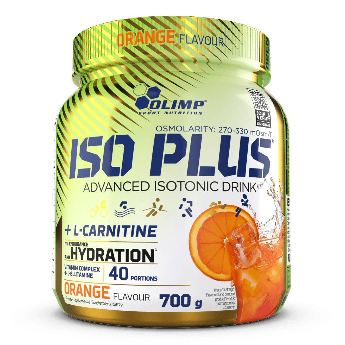 Olimp Sport Nutrition Iso Plus 700g — Orange — product front