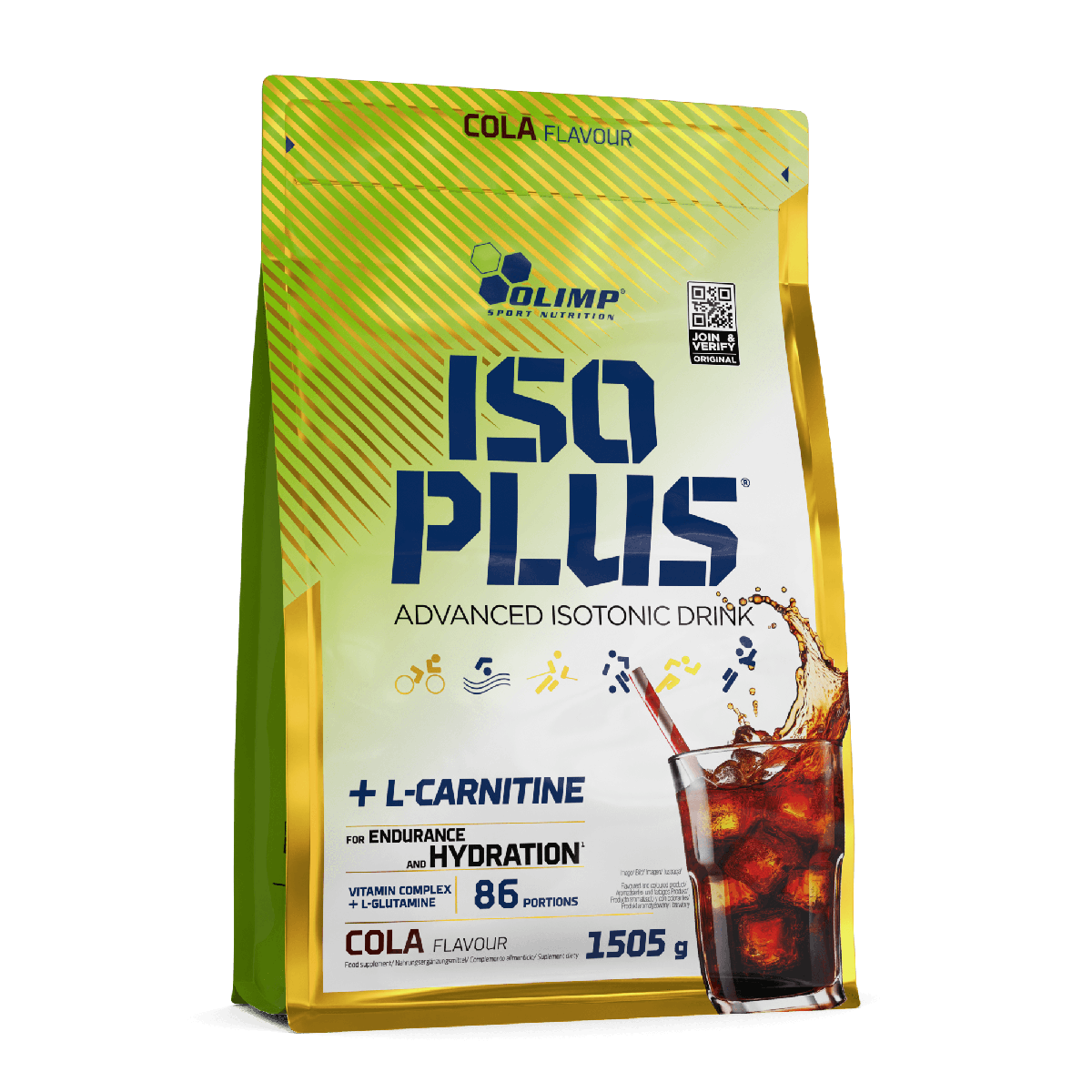 Olimp Sport Nutrition Iso Plus 1505g — Cola — product front