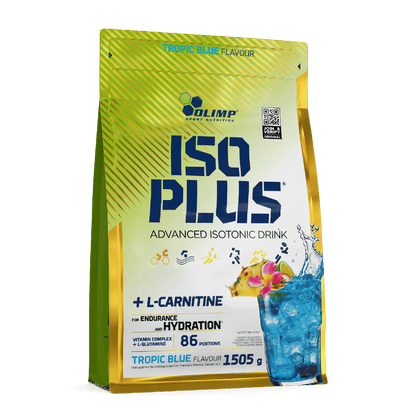 Olimp Sport Nutrition Iso Plus 1505g — Tropic Blue — product front