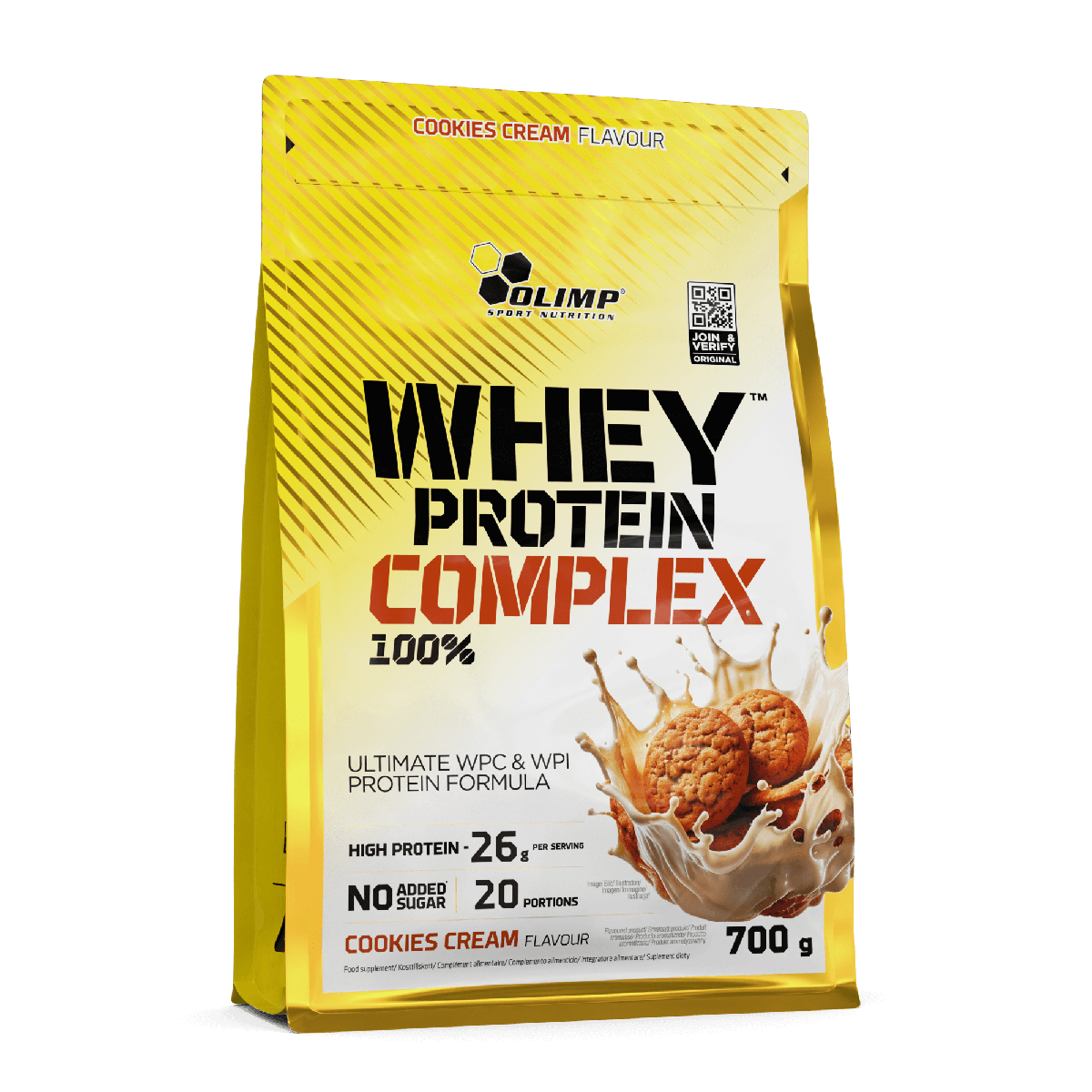 Olimp Sport Nutrition Whey Protein Complex 700g — Cookies Cream — product front