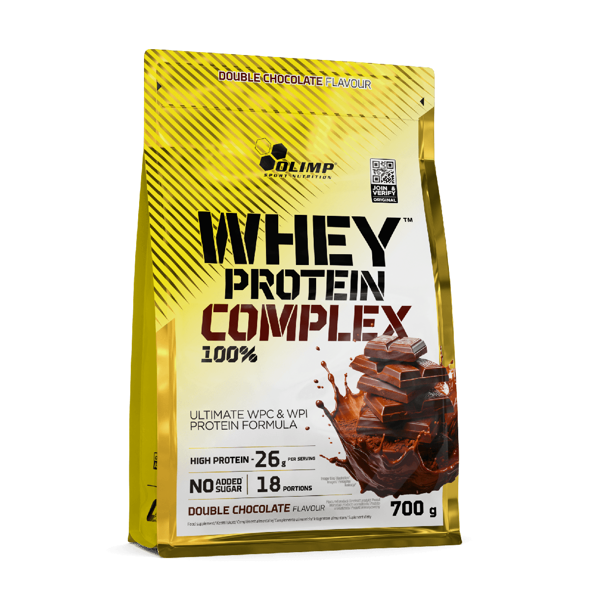 Olimp Sport Nutrition Whey Protein Complex 700g — Double Chocolate — product front