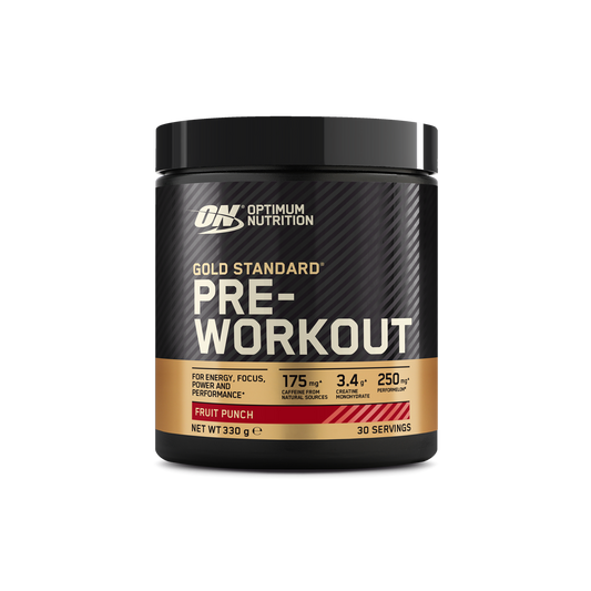 Optimum Nutrition Gold Standard Pre-Workout 330g - Fruit Punch product packaging