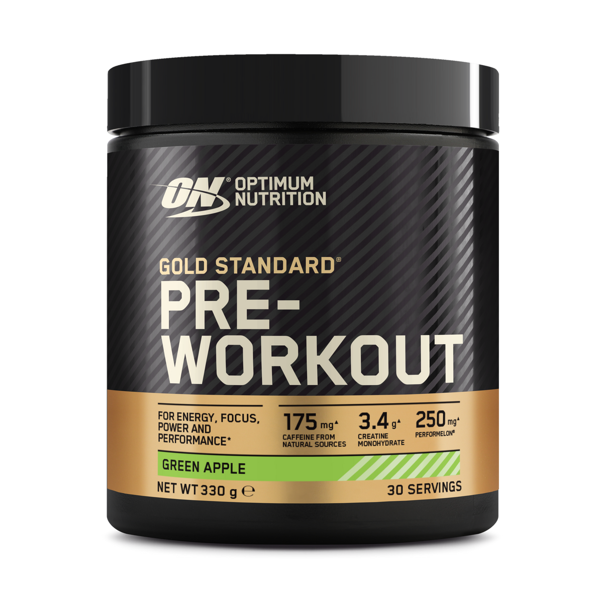 Optimum Nutrition Gold Standard Pre-Workout 330g — Green Apple — product front
