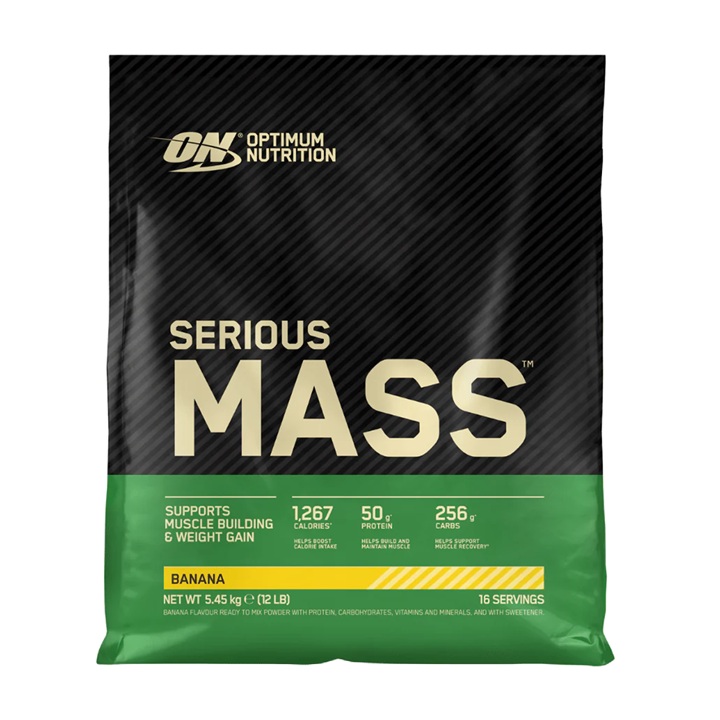 Optimum Nutrition Serious Mass 5.45kg - Banana product packaging