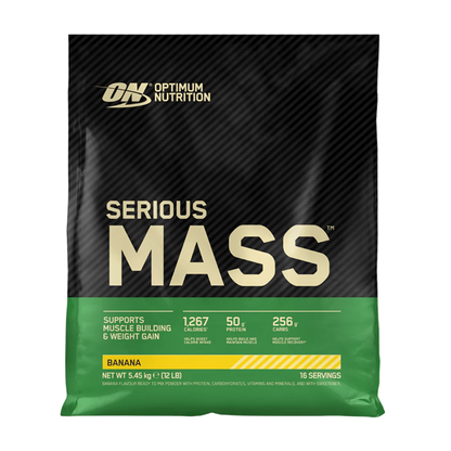 Optimum Nutrition Serious Mass 5.45kg - Banana product packaging