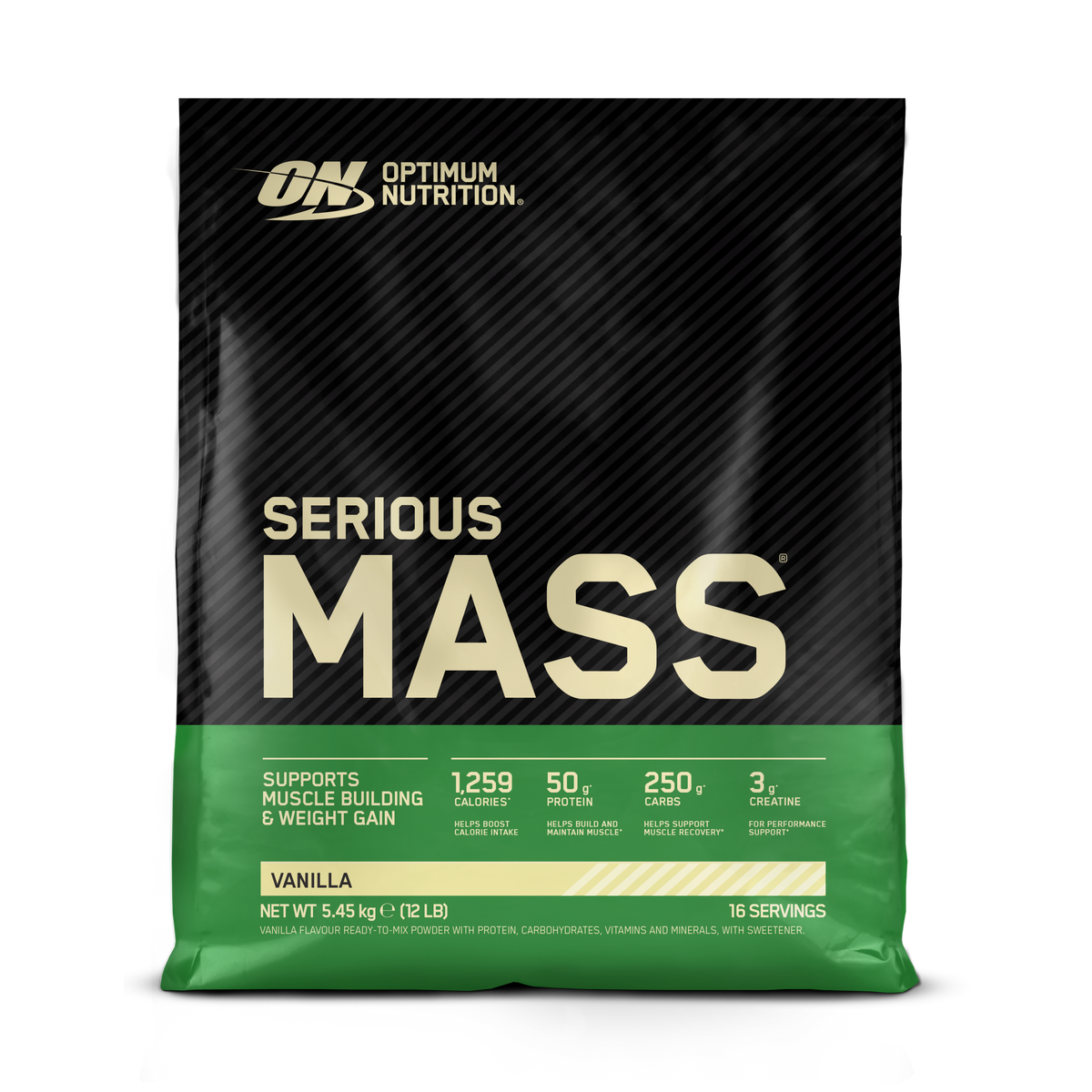 Optimum Nutrition Serious Mass 5.45kg — Vanilla — product front