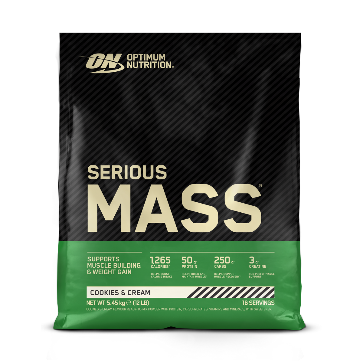 Optimum Nutrition Serious Mass 5.45kg — Cookies & Cream — product front
