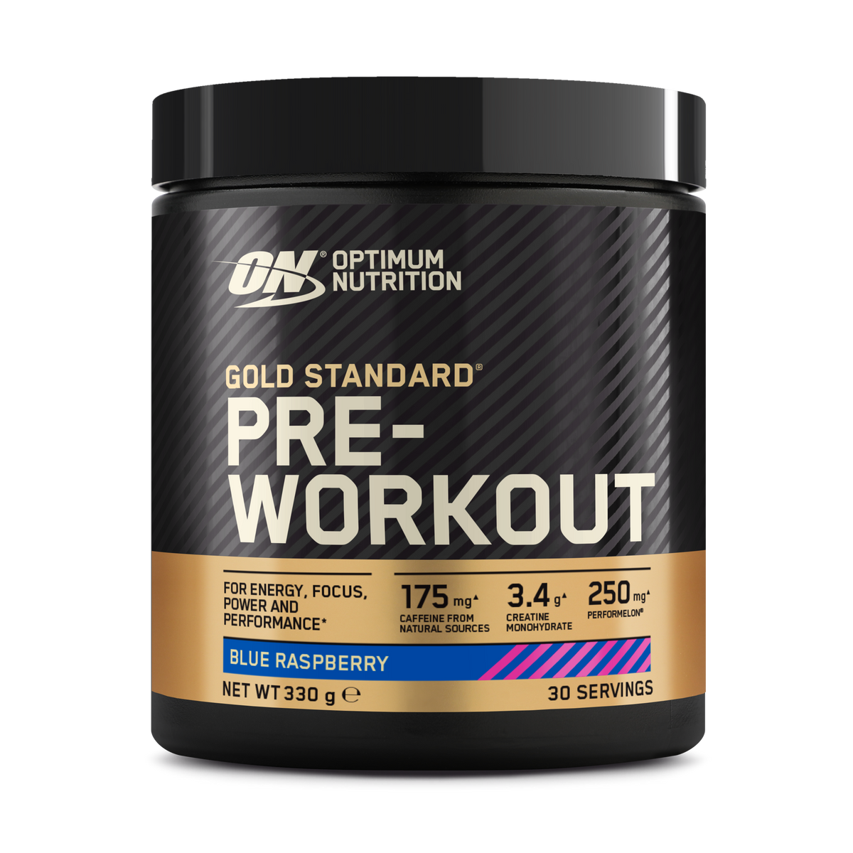 Optimum Nutrition Gold Standard Pre-Workout 330g — Blue Raspberry — product front