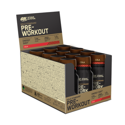 Optimum Nutrition Gold Standard Pre-Workout Shot 12x60ml — Cola — product front