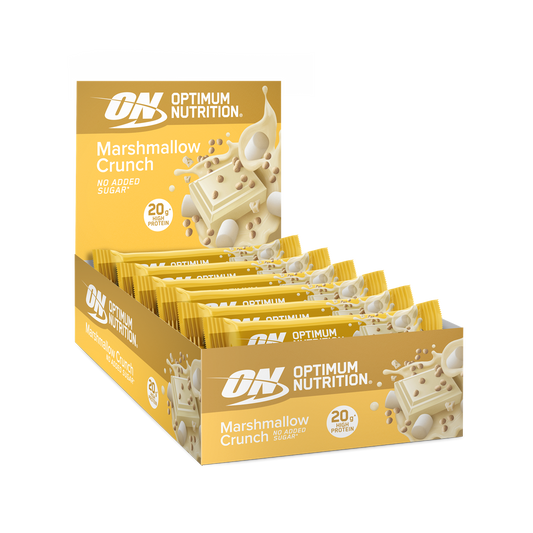 Optimum Nutrition Crunch Bar 10x65g - Marshmallow product packaging