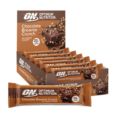 Optimum Nutrition Crunch Bar 10x65g — Choc Brownie — product front
