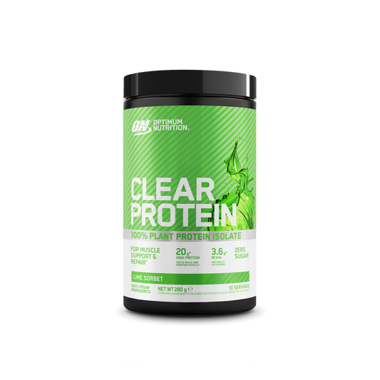 Optimum Nutrition Clear Protein 100% Plant Protein 280g - Lime Sorbet product packaging