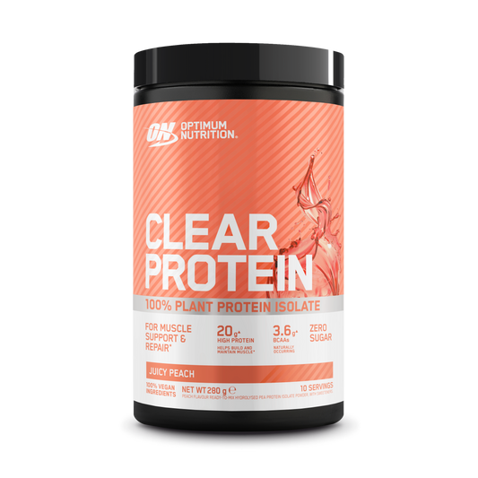 Optimum Nutrition Clear Protein 100% Plant Protein 280g — Juicy Peach — product front