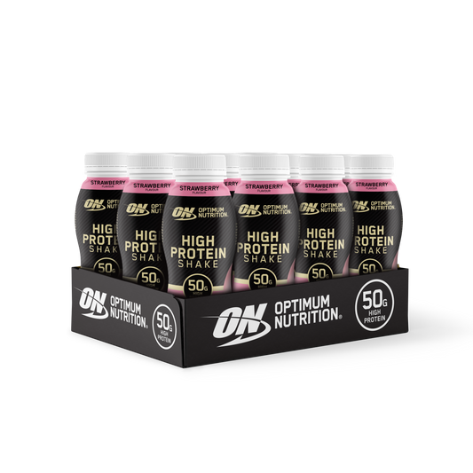 Optimum Nutrition Protein Shake 12x500ml — Strawberry — product front