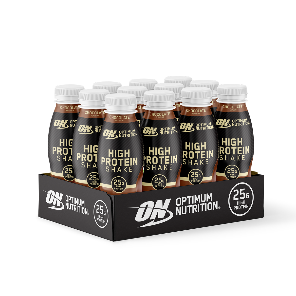 Optimum Nutrition Protein Shake 12x330ml - Chocolate product packaging