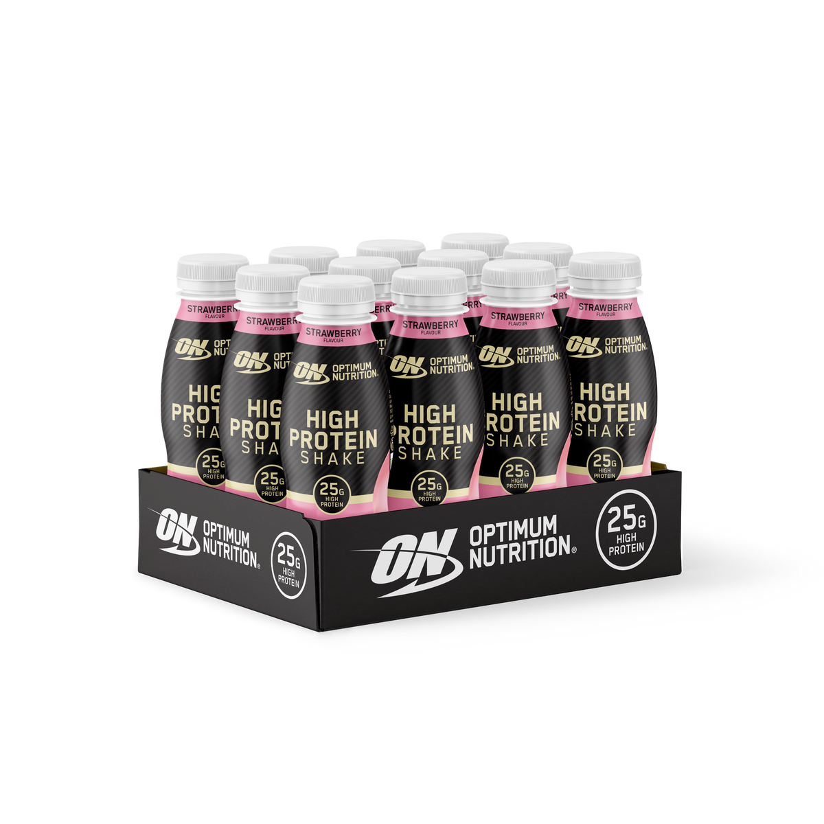 Optimum Nutrition Protein Shake 12x330ml — Strawberry — product front