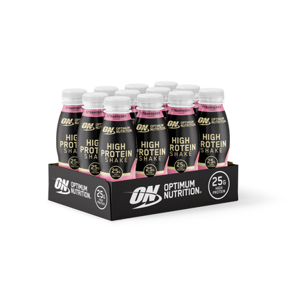 Optimum Nutrition Protein Shake 12x330ml — Strawberry — product front