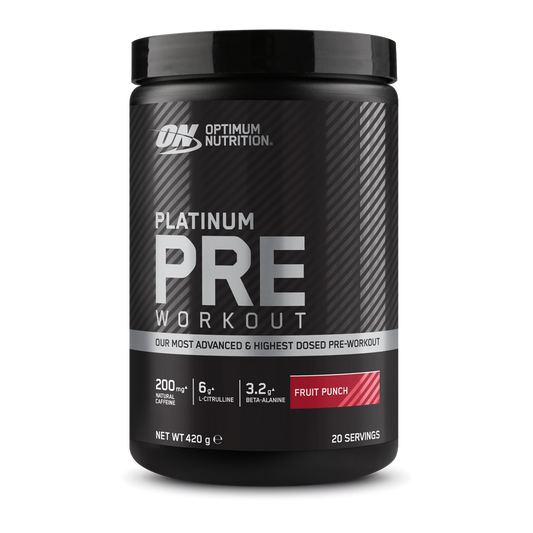 Optimum Nutrition Platinum Pre-Workout 420g - Fruit Punch product packaging
