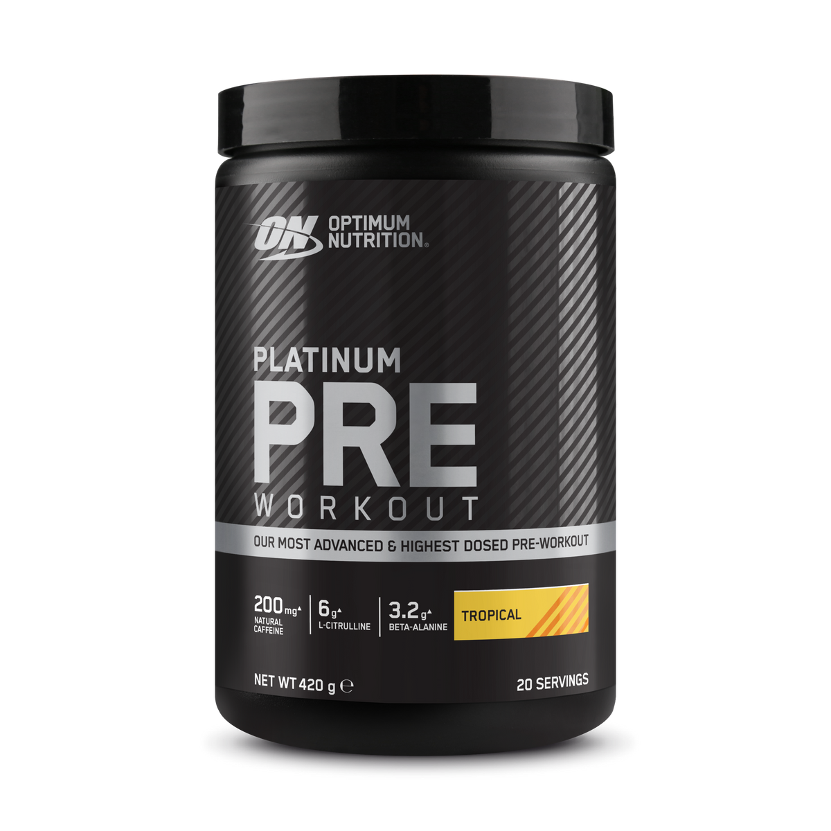 Optimum Nutrition Platinum Pre-Workout 420g — Tropical — product front