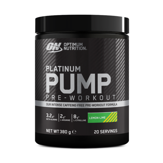 Optimum Nutrition Platinum Pump 380g — Lemon Lime — product front
