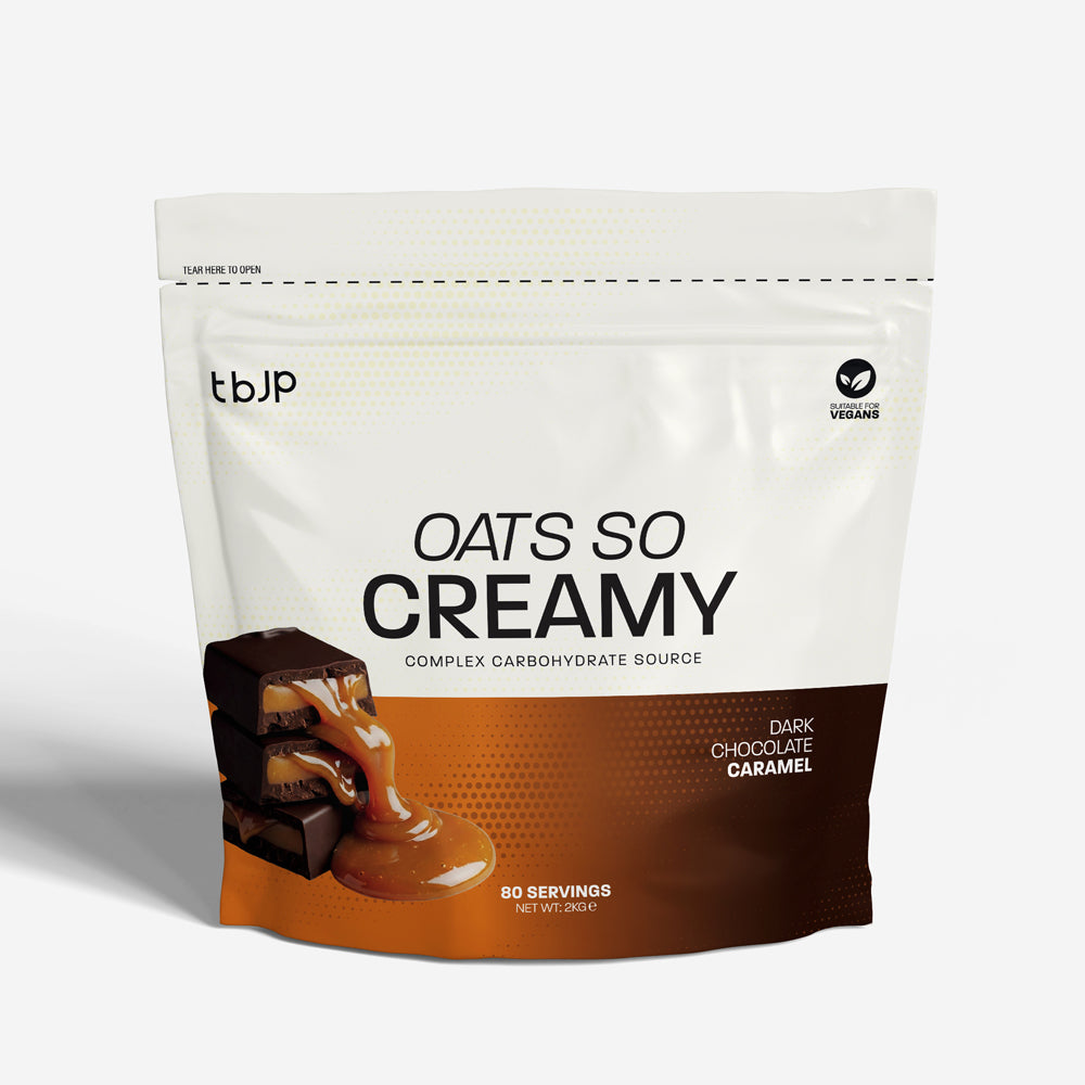 tbJP, OATS SO CREAMY, DARK CHOCOLATE CARAMEL, 80 SERVINGS, NET WT: 2KG e