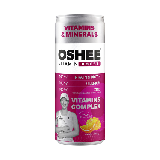 OSHEE Vitamin Boost Vitamins & Minerals Orange & Mango 250ml can