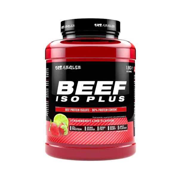 Outangled Beef Iso Plus 1.8kg - Strawberry Lime product packaging