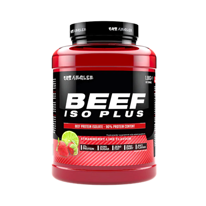 Outangled Beef Iso Plus 1.8kg - Strawberry Lime product packaging