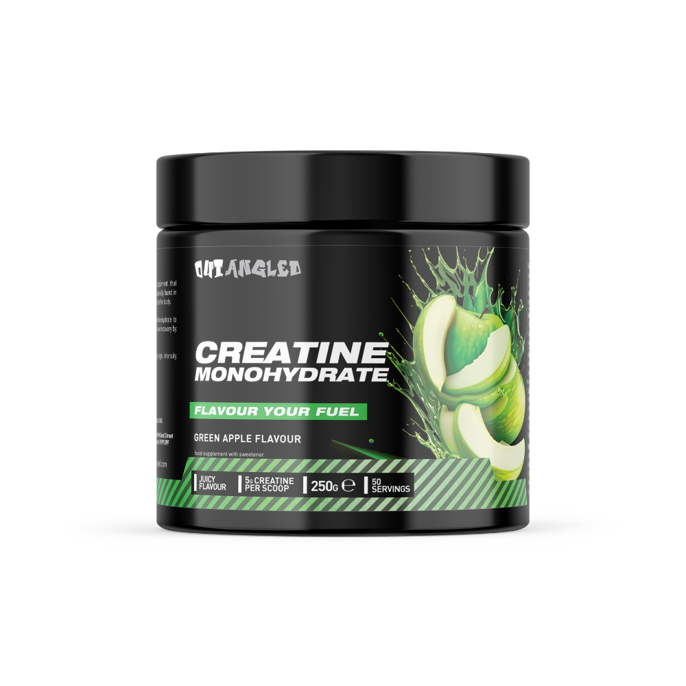 Outangled Creatine Monohydrate 250g - Green Apple product packaging