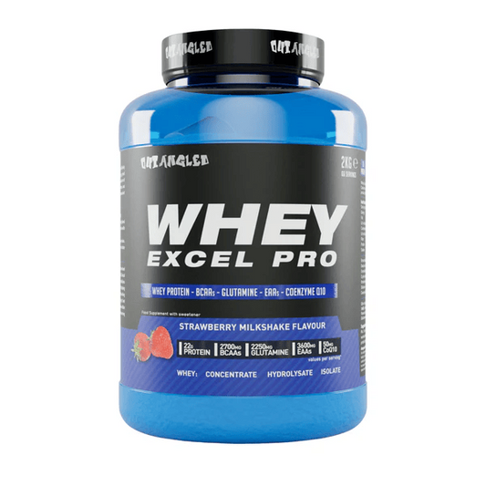 Outangled Whey Excel Pro 2kg - Strawberry product packaging