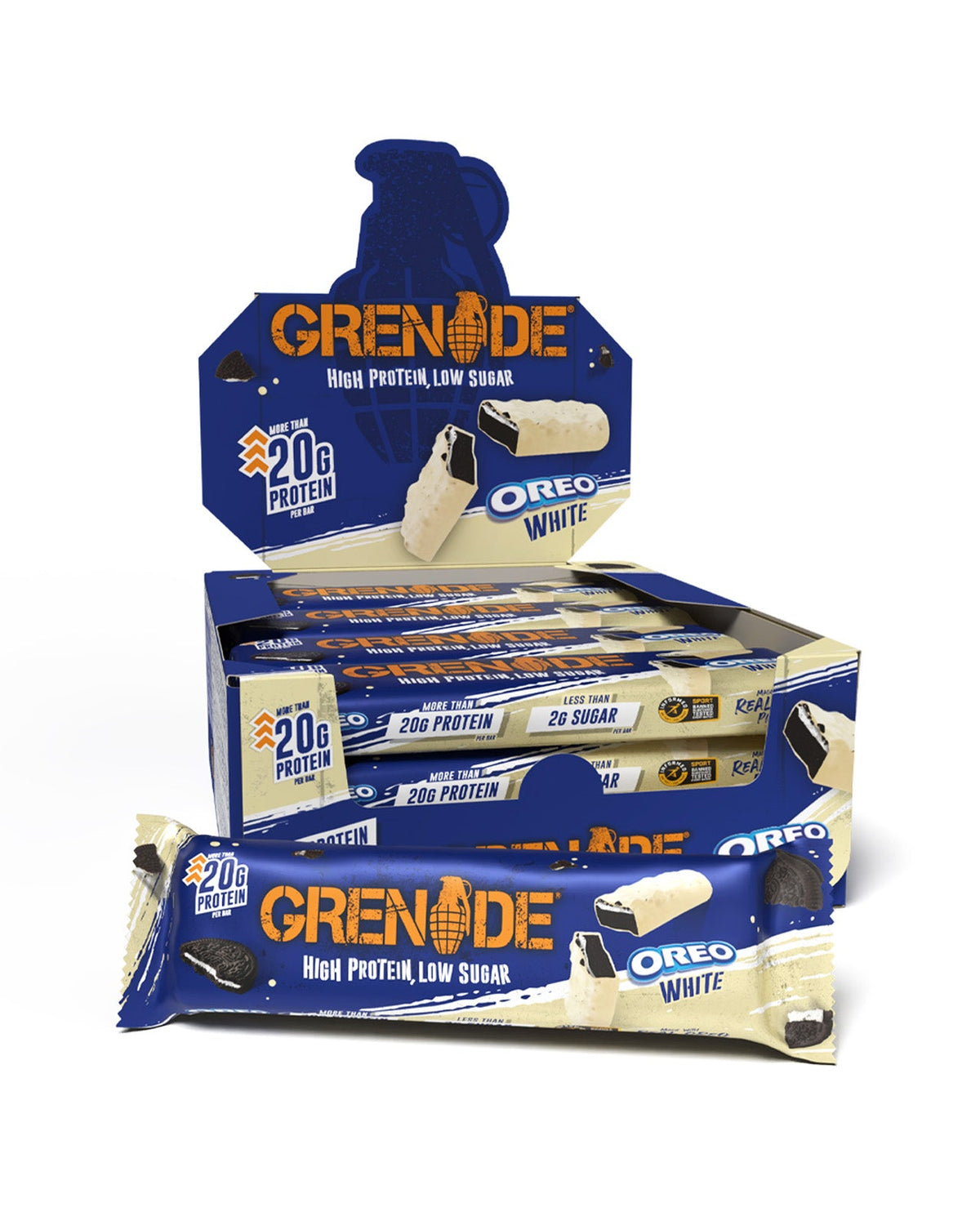Grenade Protein Bar 60g - Oreo White