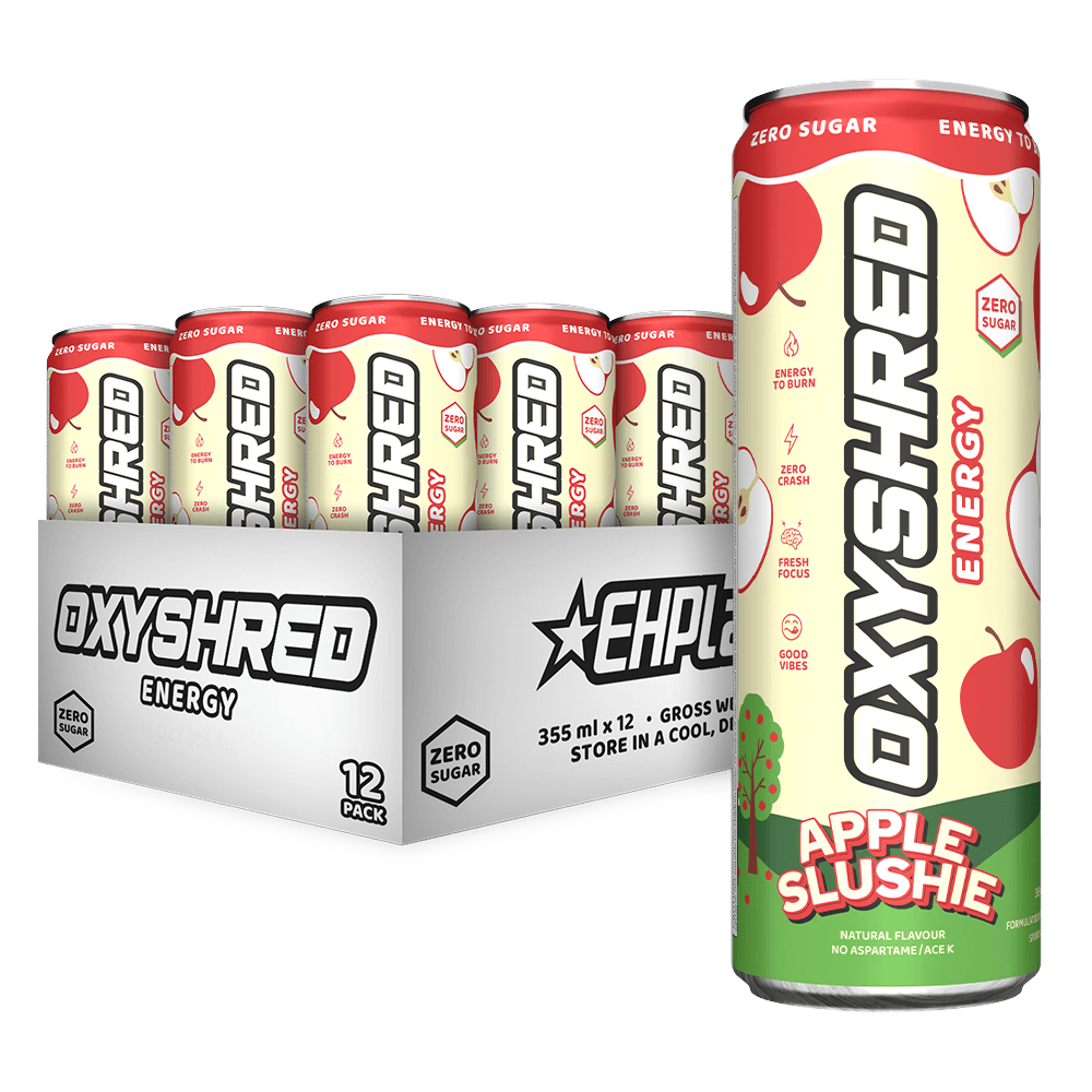 EHP Labs OxyShred Ultra Energy Drink RTD 12x355ml Apple Slushie packshot
