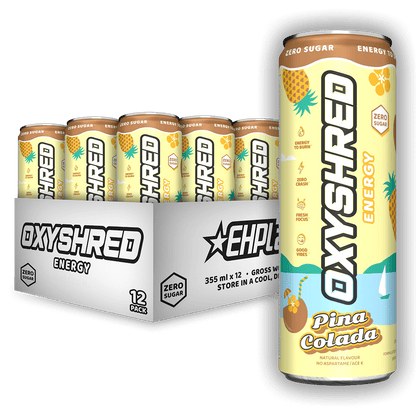 EHP Labs OxyShred Ultra Energy Drink RTD 12x355ml Pina Colada packshot