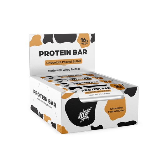 10X Athletic Protein Bar 12x55g Chocolate Peanut Butter box