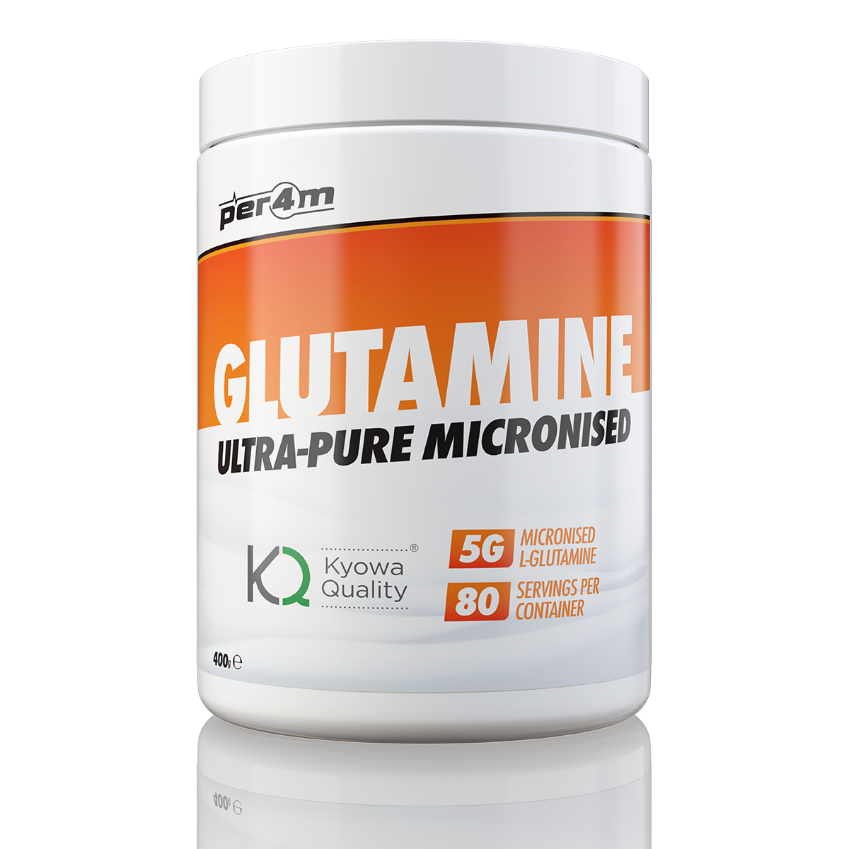 Per4m Glutamine 400g - No Flavour product packaging