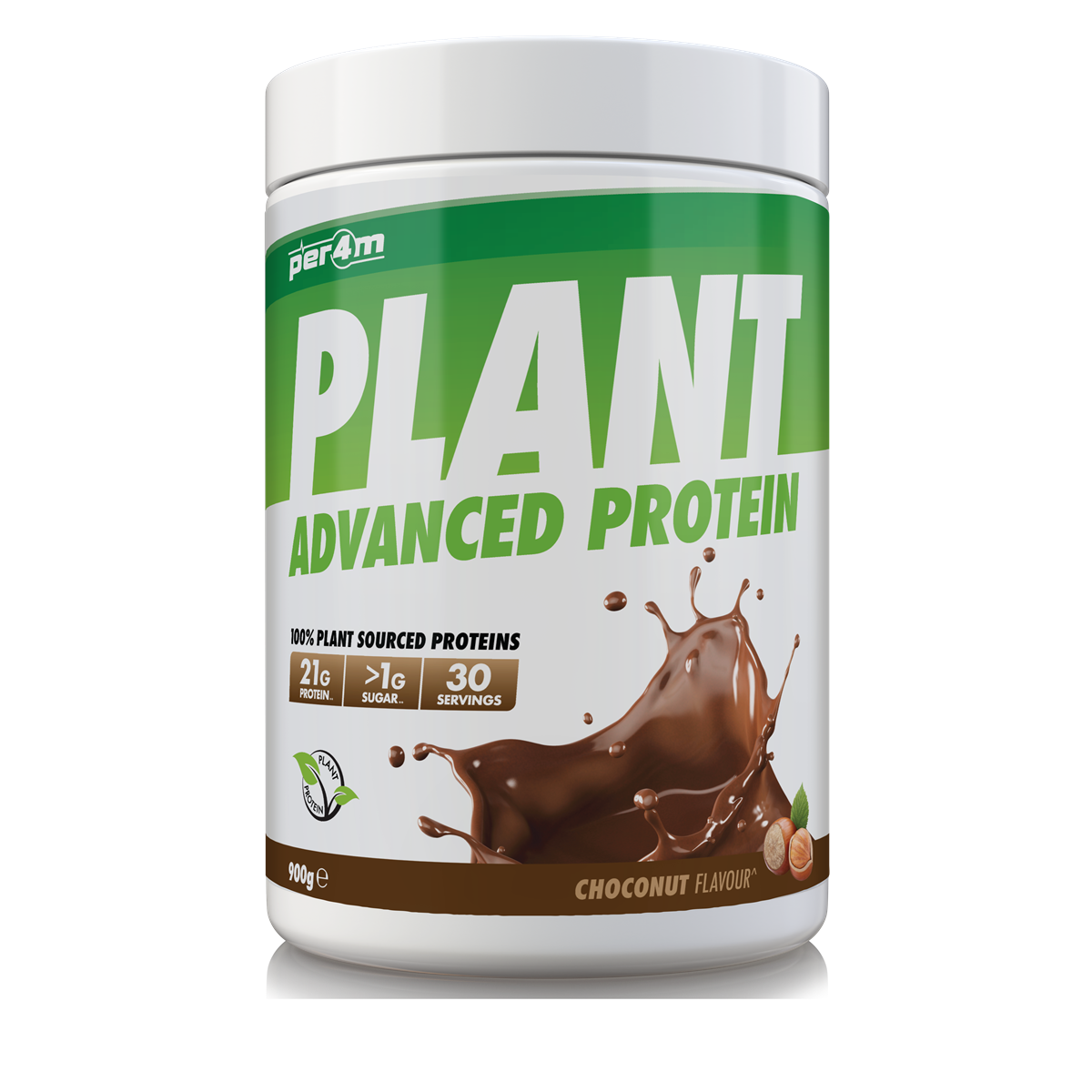 Per4m Plant Advanced Protein 900g tub, Choconut flavour