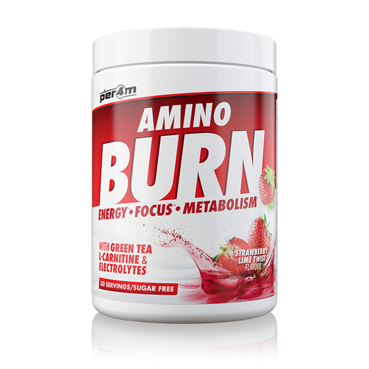 Per4m Amino Burn 240g - Strawberry Lime Twist product packaging